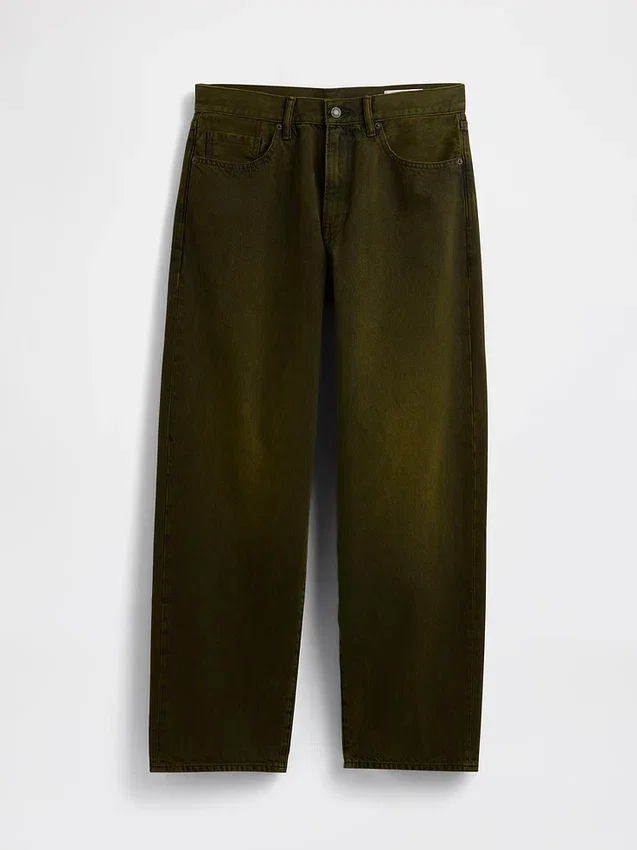 Steife Baggy-Jeans