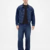 „Stranger Things“ Extra-Baggy-Jeans für Erwachsene mit Flanellfutter