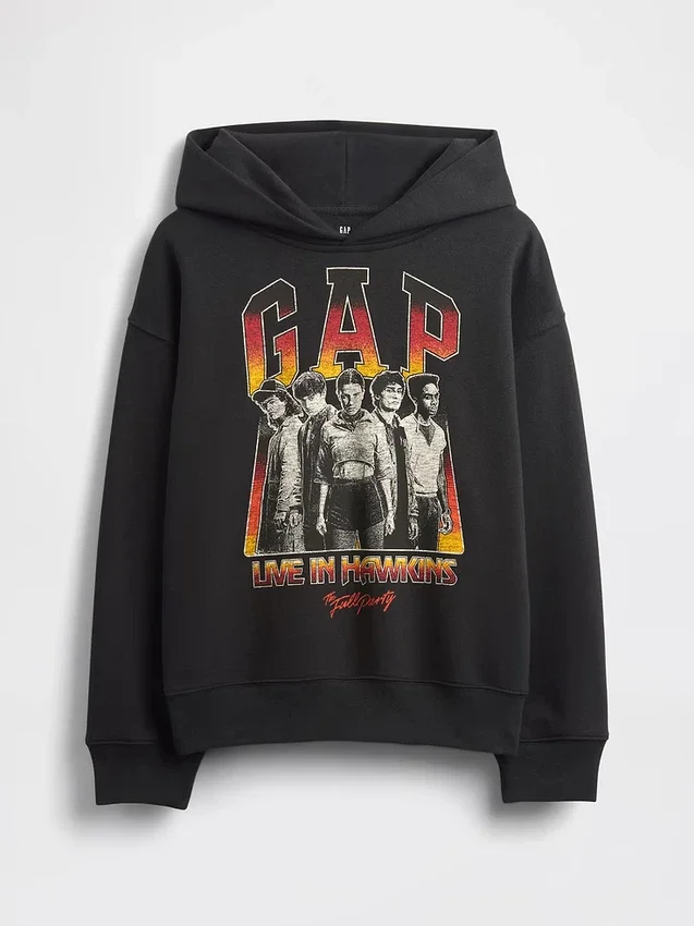 „Stranger Things“ Kinder-Hoodie mit Vintagesoft-Grafik