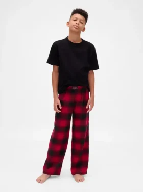 „Stranger Things“ Kinder-Pyjama-Hose aus recyceltem Flanell