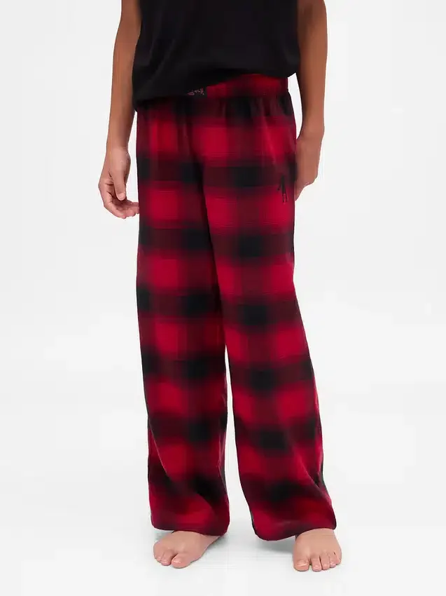 „Stranger Things“ Kinder-Pyjama-Hose aus recyceltem Flanell