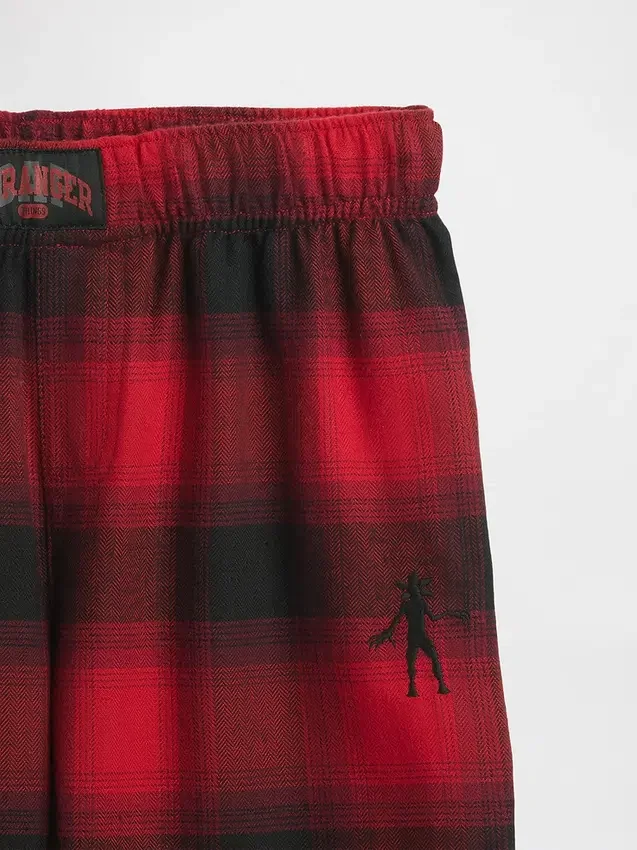 „Stranger Things“ Kinder-Pyjama-Hose aus recyceltem Flanell