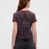 „Stranger Things“ Vintage-Soft-Crop-T-Shirt aus Bio-Baumwolle