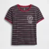 „Stranger Things“ Vintage-Soft-Crop-T-Shirt aus Bio-Baumwolle