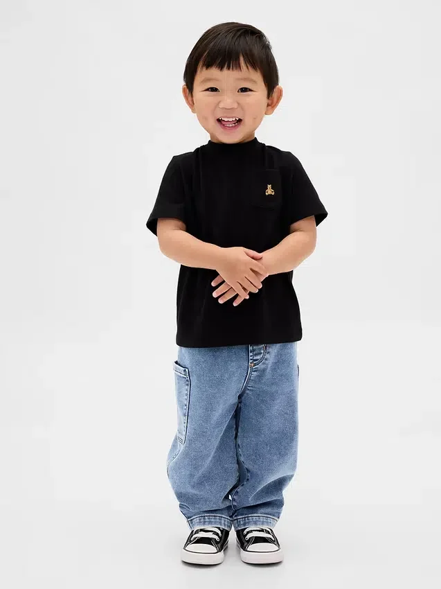 Strick-Barrel-Jeans für Baby & Kleinkind