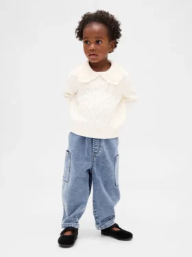 Strick-Barrel-Jeans für Baby & Kleinkind