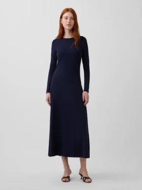 Strick-Maxikleid