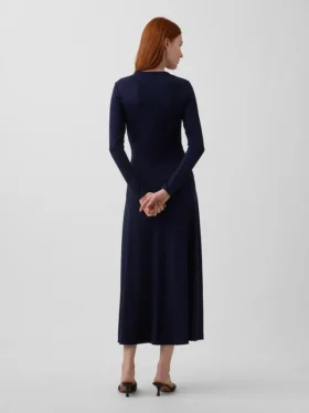 Strick-Maxikleid