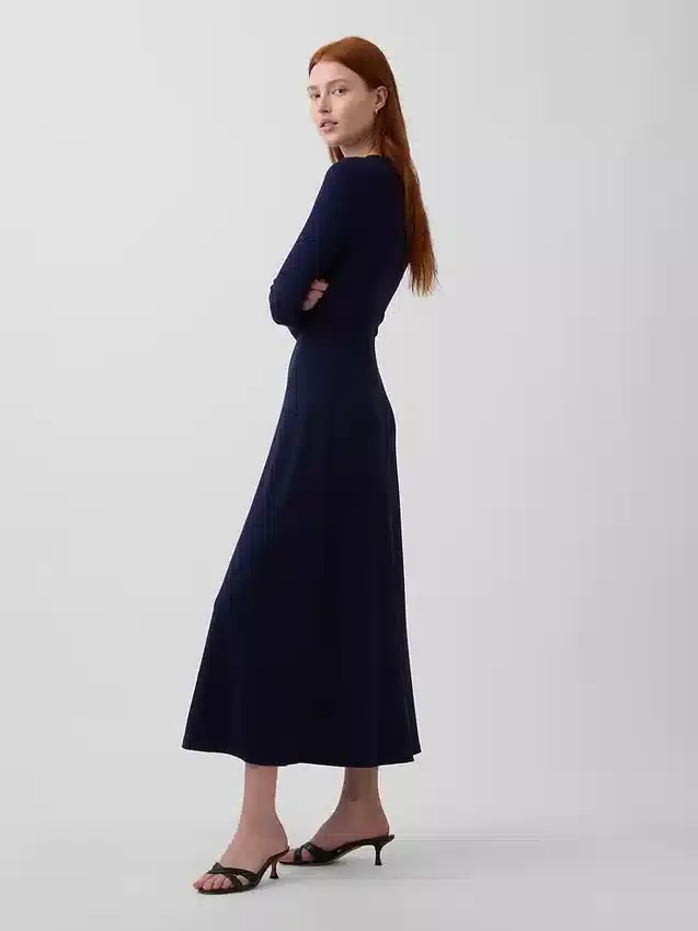 Strick-Maxikleid