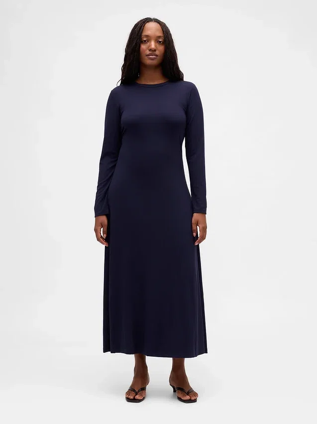 Strick-Maxikleid
