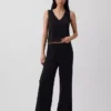 Strickhose mit weitem Bein
