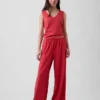 Strickhose mit weitem Bein