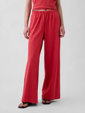 Strickhose mit weitem Bein