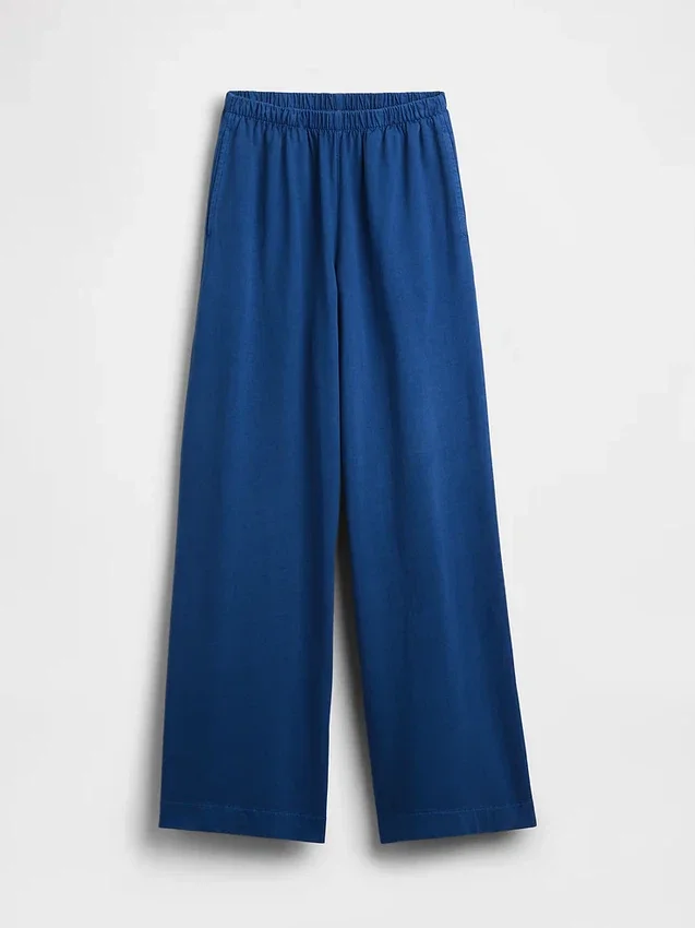 Strickhose mit weitem Bein