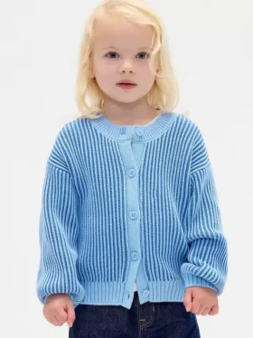 Strickpullover mit Rundhalsausschnitt für Baby & Kleinkind