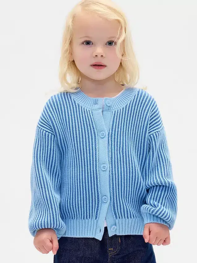 Strickpullover mit Rundhalsausschnitt für Baby & Kleinkind