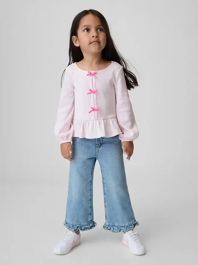 Stride-Jeans mit Rüschen am Saum für Baby & Kleinkind