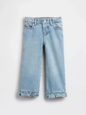 Stride-Jeans mit Rüschen am Saum für Baby & Kleinkind