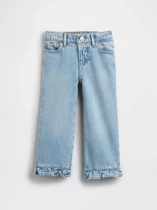 Stride-Jeans mit Rüschen am Saum für Baby & Kleinkind