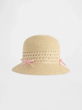 Strohhut mit Schleife für Baby & Kleinkind