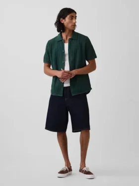 Strukturierter, locker sitzender Pullover-Pullover