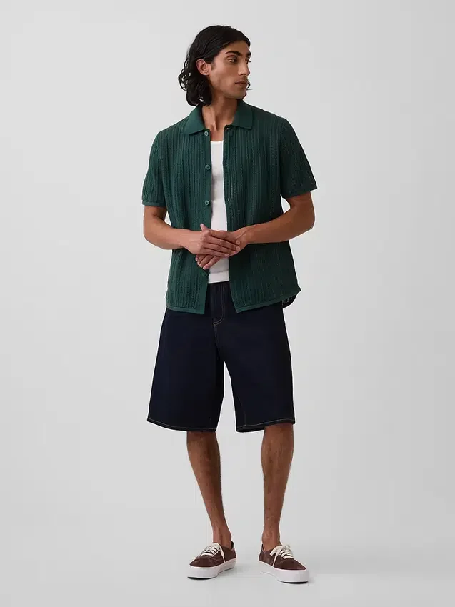 Strukturierter, locker sitzender Pullover-Pullover
