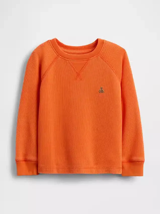Strukturiertes Rundhals-Shirt für Baby & Kleinkind