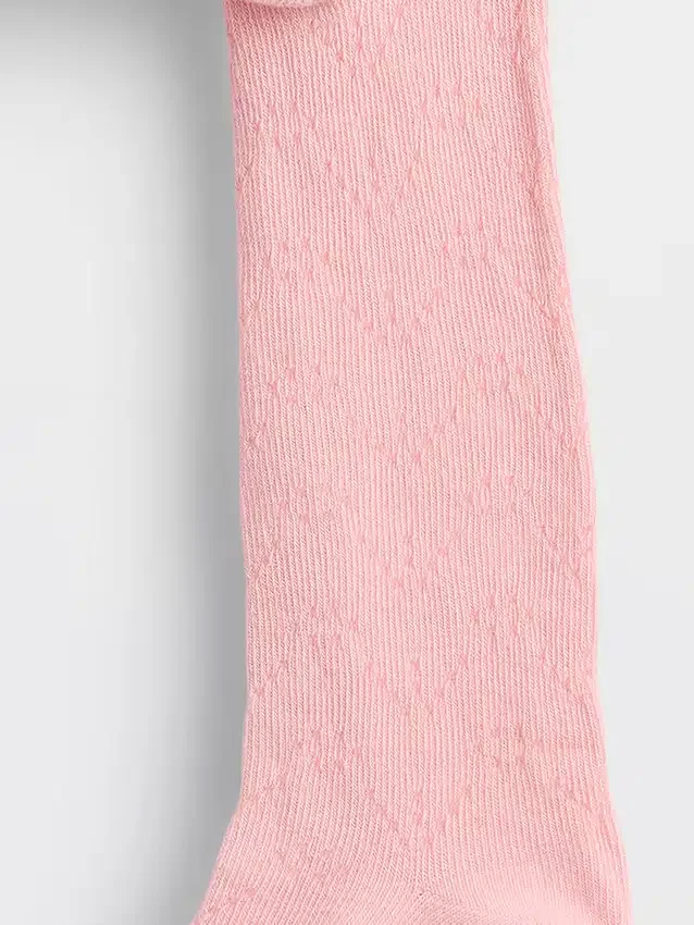 Strumpfhose für Baby & Kleinkind mit Bärenmotiv im Pointelle-Muster