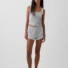 Superweiche Modal-Pyjama-Shorts mit Spitzenbesatz