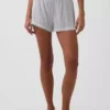 Superweiche Modal-Pyjama-Shorts mit Spitzenbesatz