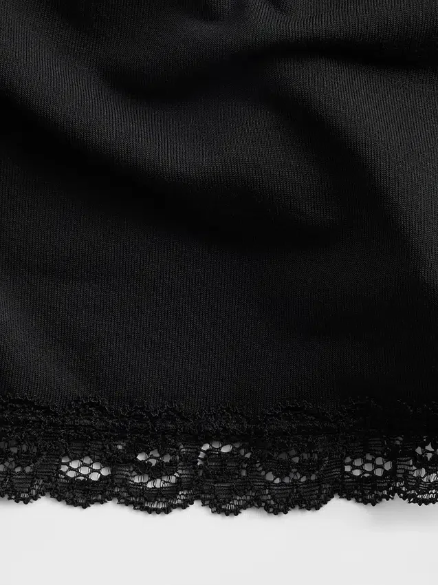Superweiche Modal-Pyjama-Shorts mit Spitzenbesatz