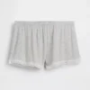 Superweiche Modal-Pyjama-Shorts mit Spitzenbesatz