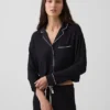 Superweiches Modal-Pyjama-Oberteil in Cropped-Länge