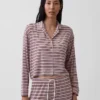 Superweiches Modal-Pyjama-Oberteil in Cropped-Länge