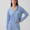 Superweiches Modal-Pyjama-Oberteil in Cropped-Länge