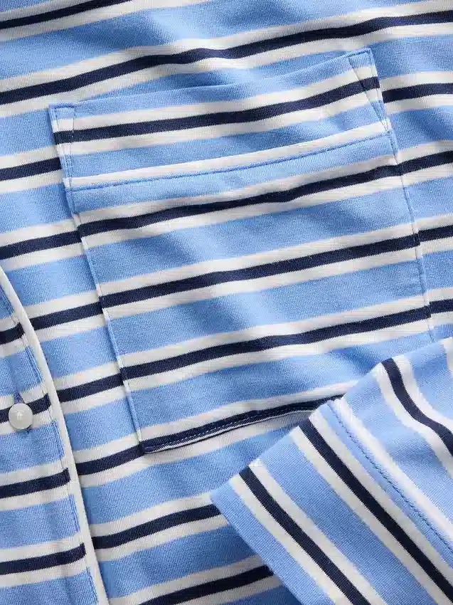 Superweiches Modal-Pyjama-Oberteil in Cropped-Länge