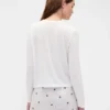 Superweiches Modal-Pyjama-T-Shirt mit Tasche