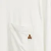Superweiches Modal-Pyjama-T-Shirt mit Tasche