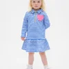 Sweatshirt-Kleid mit halbem Reißverschluss für Baby & Kleinkind