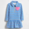 Sweatshirt-Kleid mit halbem Reißverschluss für Baby & Kleinkind