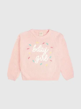 Sweet Wink „Birthday Girl Sprinkle“-Strickpullover für Mädchen