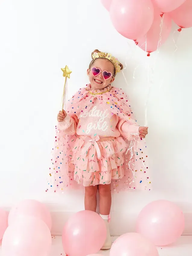 Sweet Wink „Birthday Girl Sprinkle“-Strickpullover für Mädchen