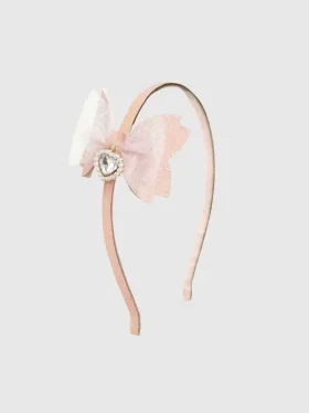 Sweet Wink Haarband mit Herz-Anhänger und Glitzer-Schleife