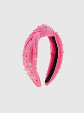 Sweet Wink Himbeerfarbenes Strass-Stirnband