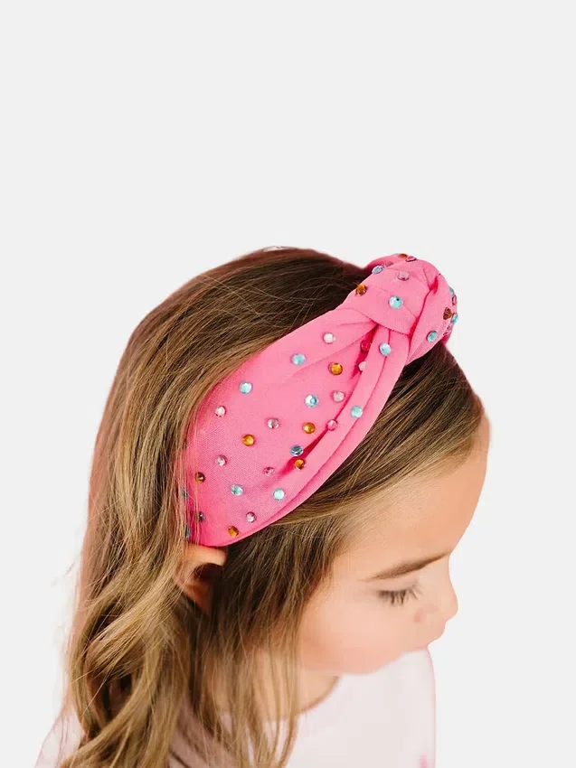 Sweet Wink Himbeerfarbenes Strass-Stirnband