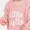 „Sweet Wink“ Strickpullover für die kleine Schwester
