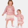 „Sweet Wink“ Strickpullover für die kleine Schwester