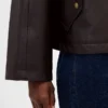 Swing-Jacke aus veganem Leder