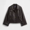 Swing-Jacke aus veganem Leder