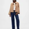 Swing-Jacke aus Wollmischung